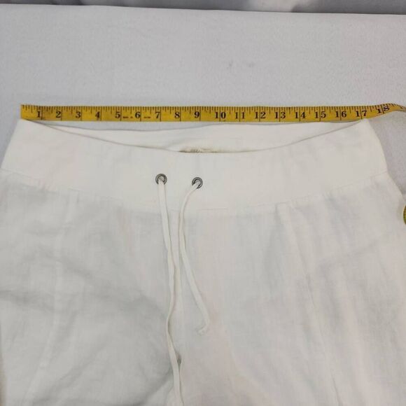 Eileen Fisher Size Large Women's 100% Organic Cotton Drawstring Waist Trouser Pa - Picture 3 of 8